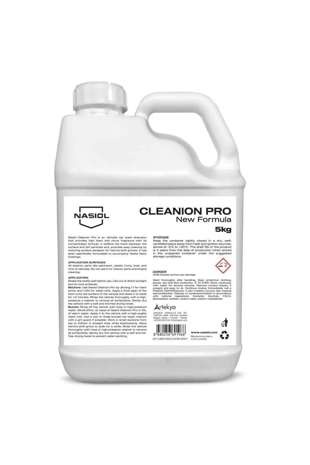 Cleanion Pro 5kg - Schaum-Waschshampoo für Autos